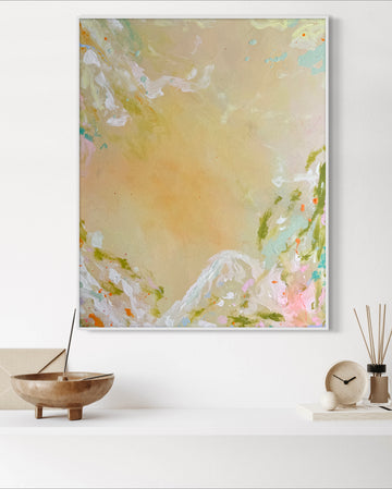 Kunstwerk "floral drift" 80x100cm| gerahmt